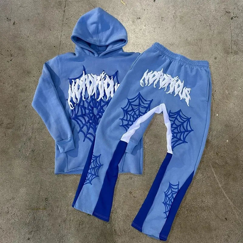 Sudadera con capucha con estampado de araña Y2k para hombre y mujer, estilo hip hop, chaqueta de manga larga, abrigos, top, sudadera con capucha holgada informal de otoño e invierno de estilo Harajuku