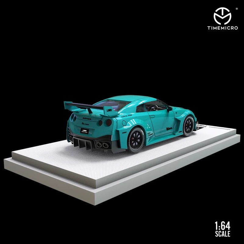 TIME MICRO 1:64 3.0 Bule Painting Alloy Car Model Model Car Collection& Display& Gift
