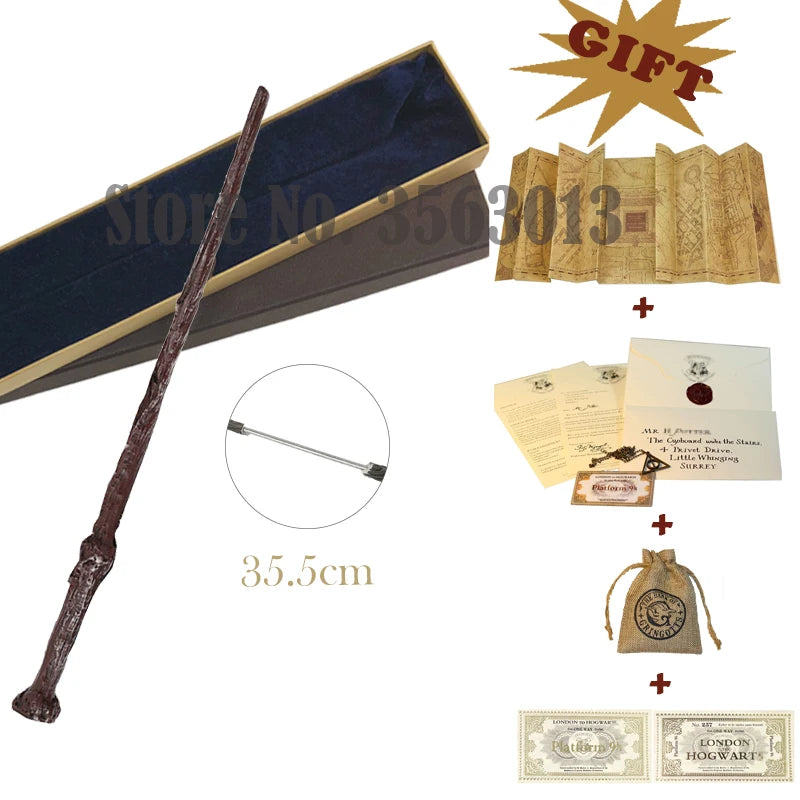 27 Kinds Wands with Map Letter 2 Tickets Necklace Cloth Bag and orginal Box