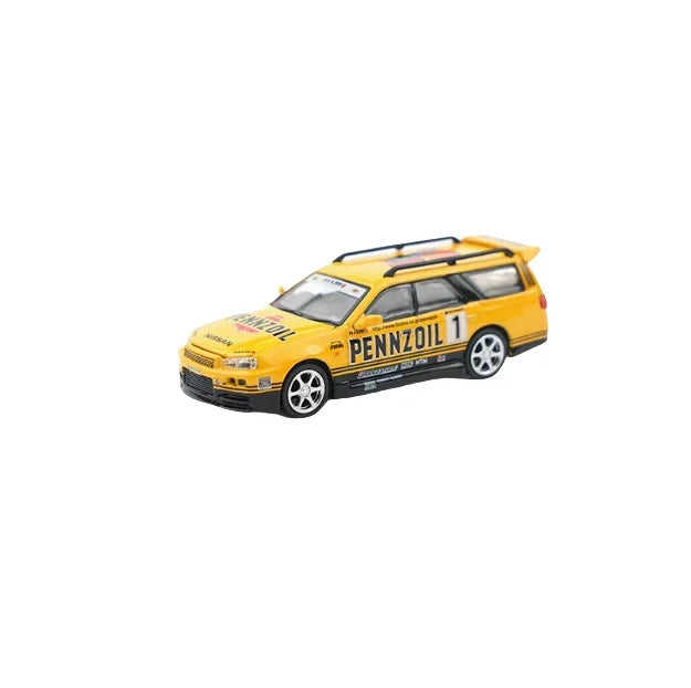 Premium scale model XCARTOYS POPRACE 1/64 Co-branded float series Porsche Martin GTR Alloy model toy, a Christmas gift for boys