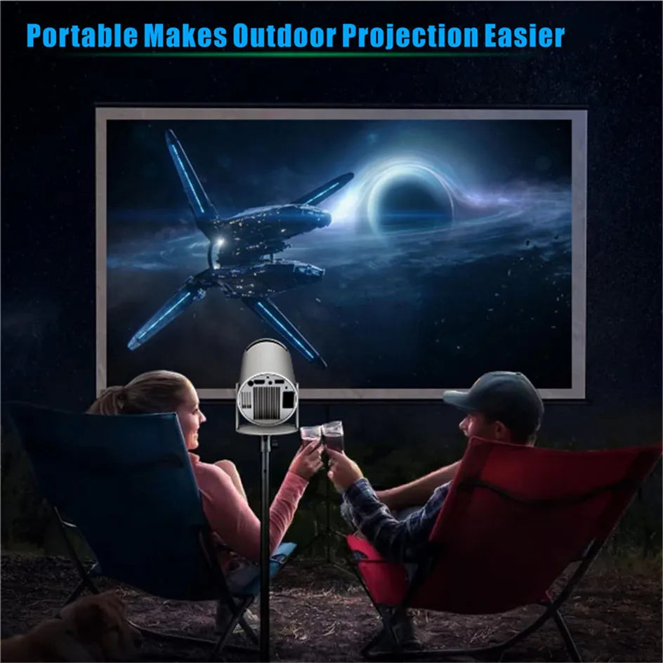 2024 new HY300 Pro plus Projector Android 4K 1280*720P Dual Wifi Video Portable Outdoor home hd led proyector cine en casa