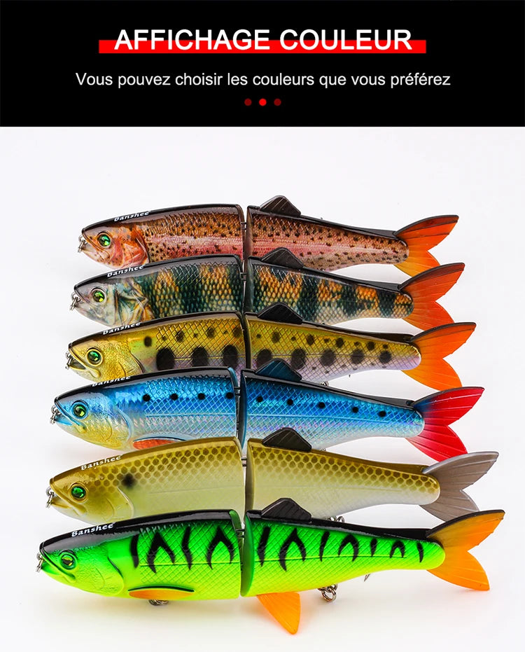 90g 200mm 2 Sections multi Jointed fishing lure Wobblers For Pike SeaBass Swimbait trout Big Size hard artificail bait tuna