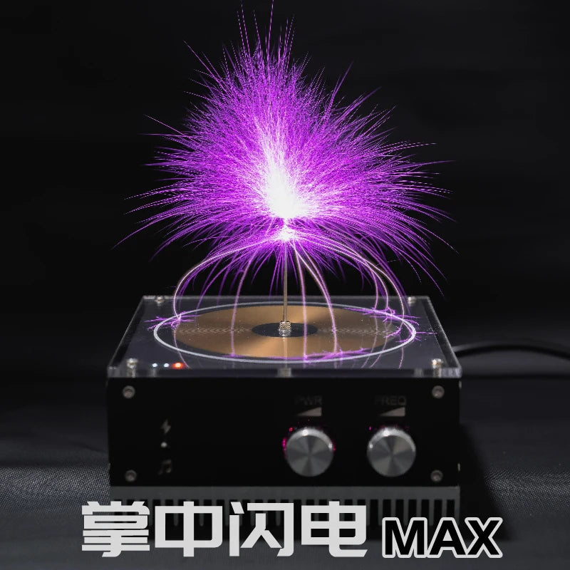 Tesla Coil in the Palm of Lightning Vinyl Disc Plate New Science Experiment Tools Music Can Be Touched Static Electricity