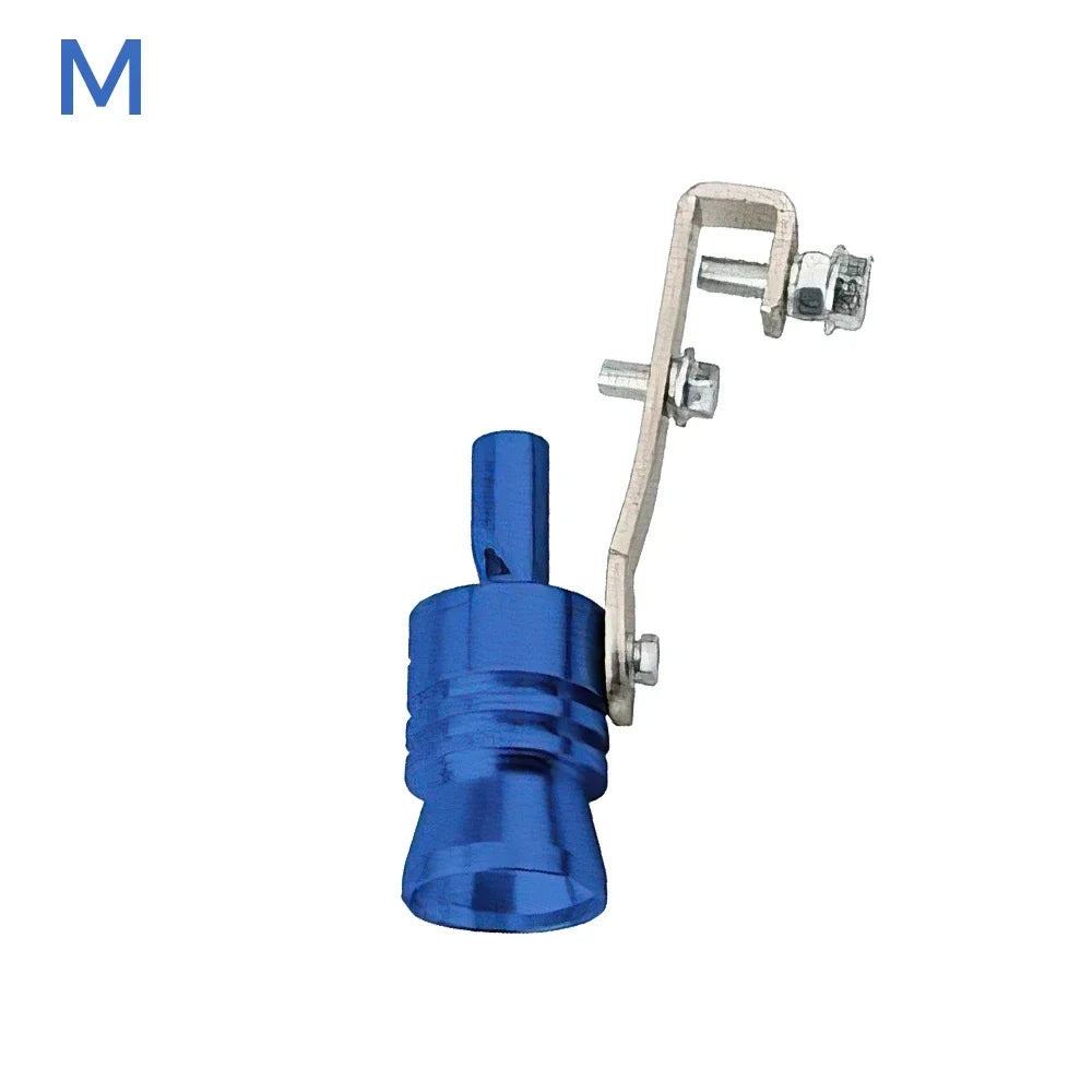 1 pieza de silbato de turbina modificado para automóvil, silbato de tubo de escape, silbato de imitación para motocicleta, silbato amplificador de sonido de escape de turbina