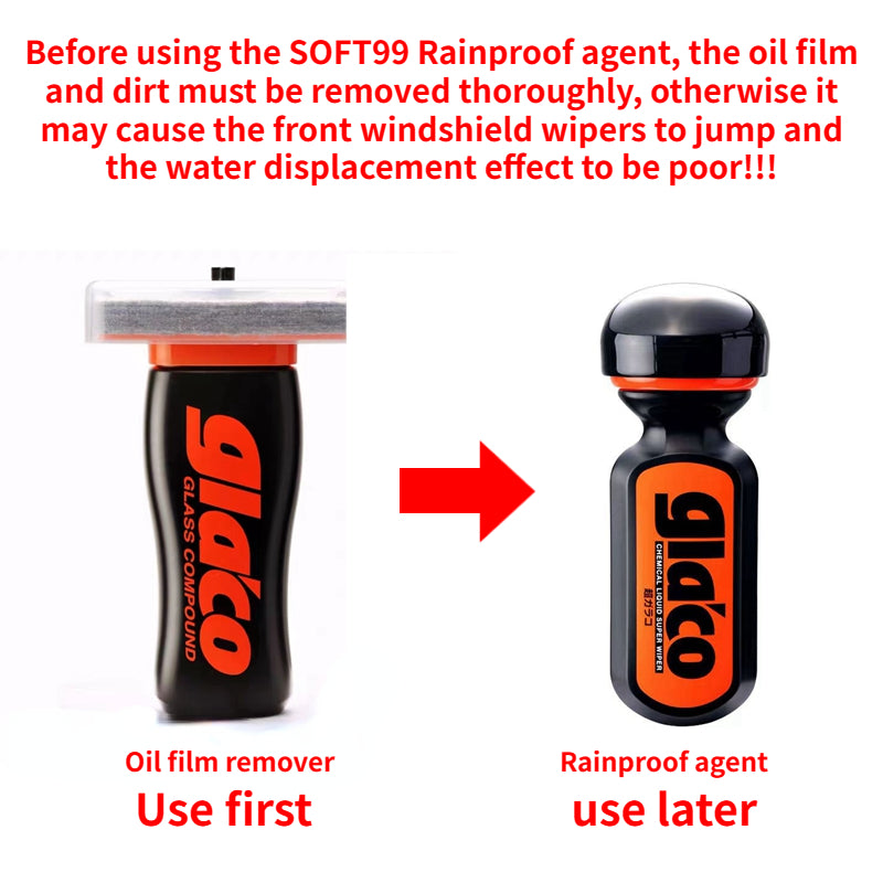 Eliminador de película de aceite para parabrisas de coche Soft99 de 100 ml, repelente de lluvia, revestimiento antilluvia para vidrios de Japón, tratamiento antilluvia