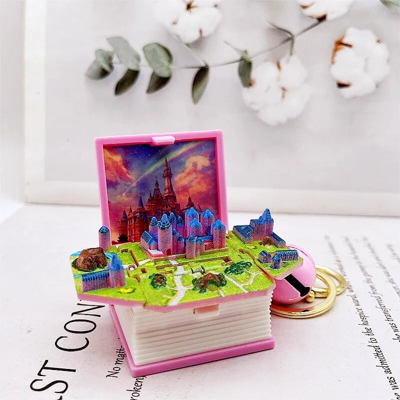 2024 3D Folding Bomb Explosion Book Novelty Mini Football Match Astronaut Keychain Children's Handheld Game Board Games Boy Gift