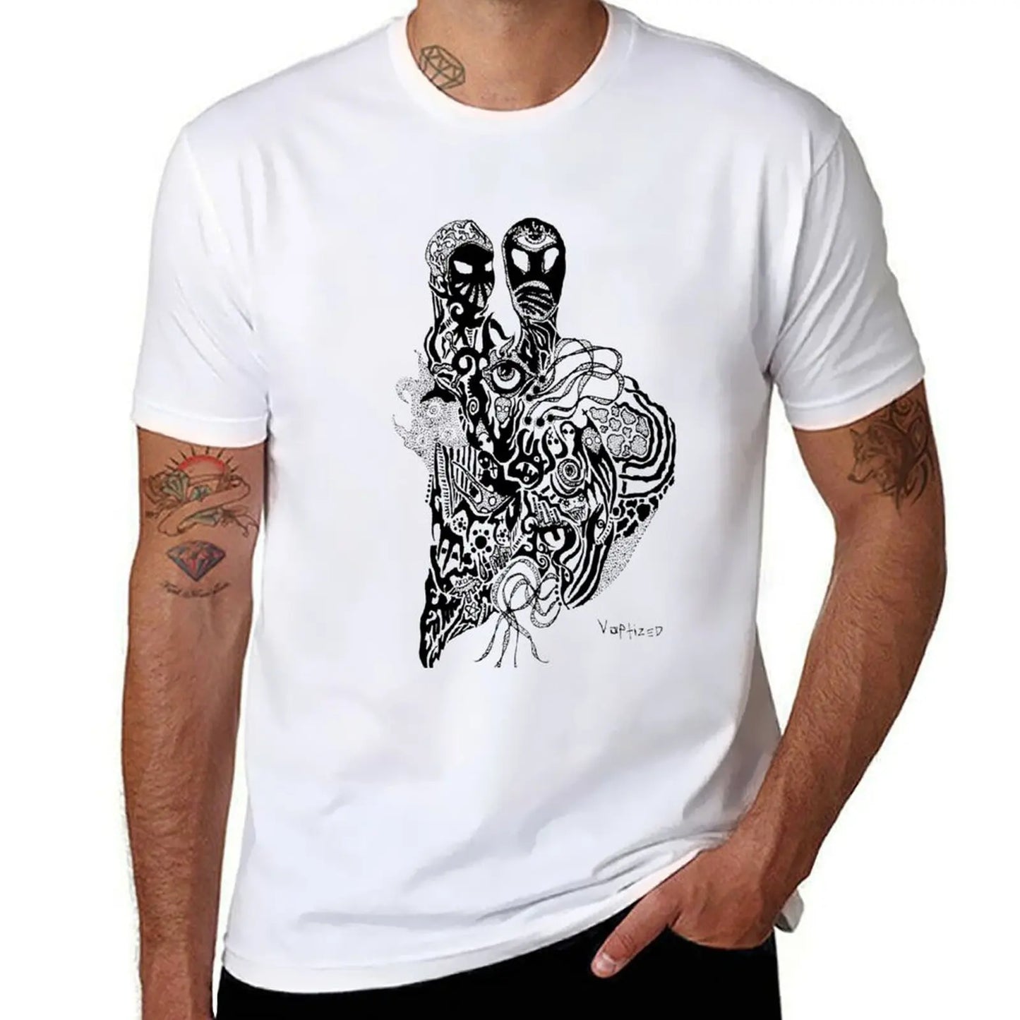 stopmotion buds T-shirt korean fashion customs mens t shirt