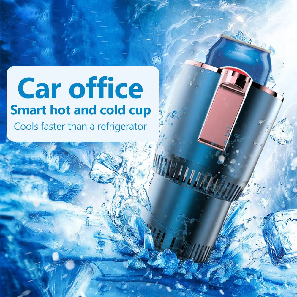 Portavasos para coche con pantalla táctil de 12 V, para bebidas frías y calientes, con pantalla digital inteligente, para el hogar, para acampar y viajar