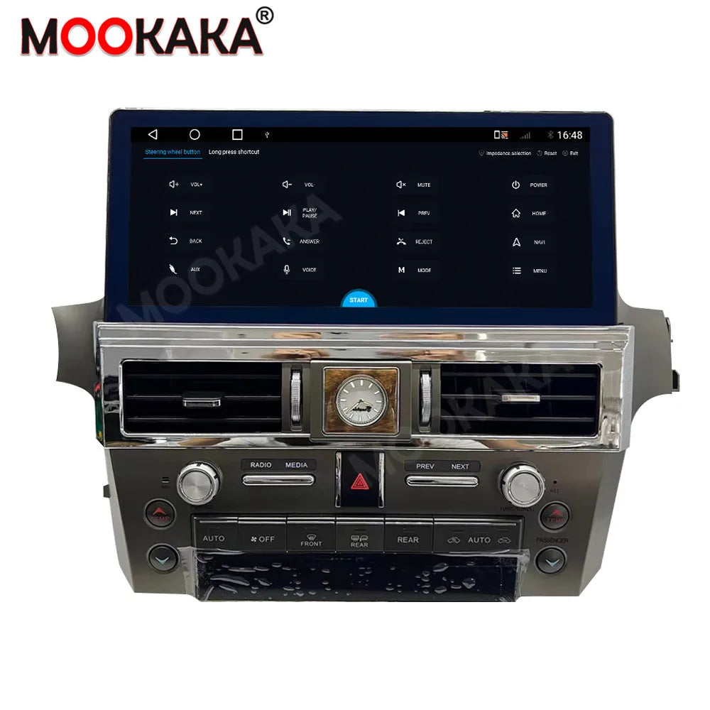 Android For Lexus GX400 GX460 2010-2020 Car Radio 8+256GB Multimedia Player Recorder 12.3" Touch Screen Head Unit Carplay Navi