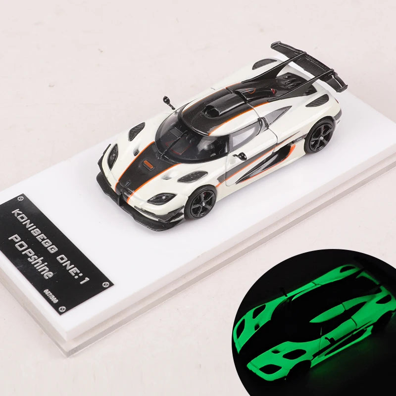 POPshine 1:64 One 1 Night Light Modelo de coche fundido a presión Edición limitada 399