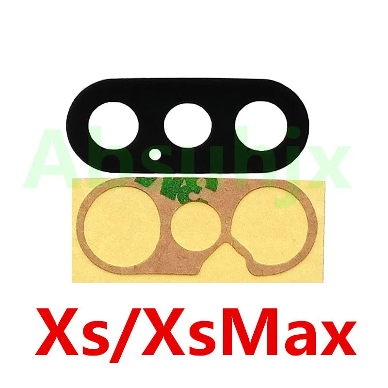 Absuhjx 5sets A++ Back Camera Glass Lens for iPhone 11 12 13 Pro Max 13Mini 14 14Plus X XS XR Rear Cam Holder