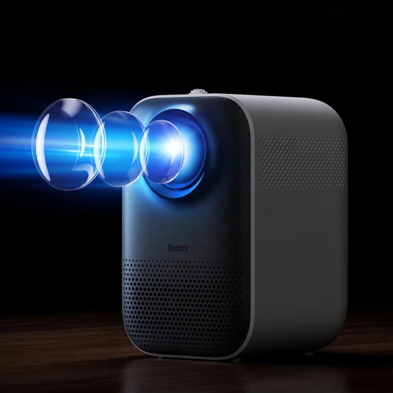 Miniproyector inteligente Xiaomi Redmi, 150 lúmenes ANSI, portátil, doble WIFI, Bluetooth, 1080P, cine en casa de alta definición