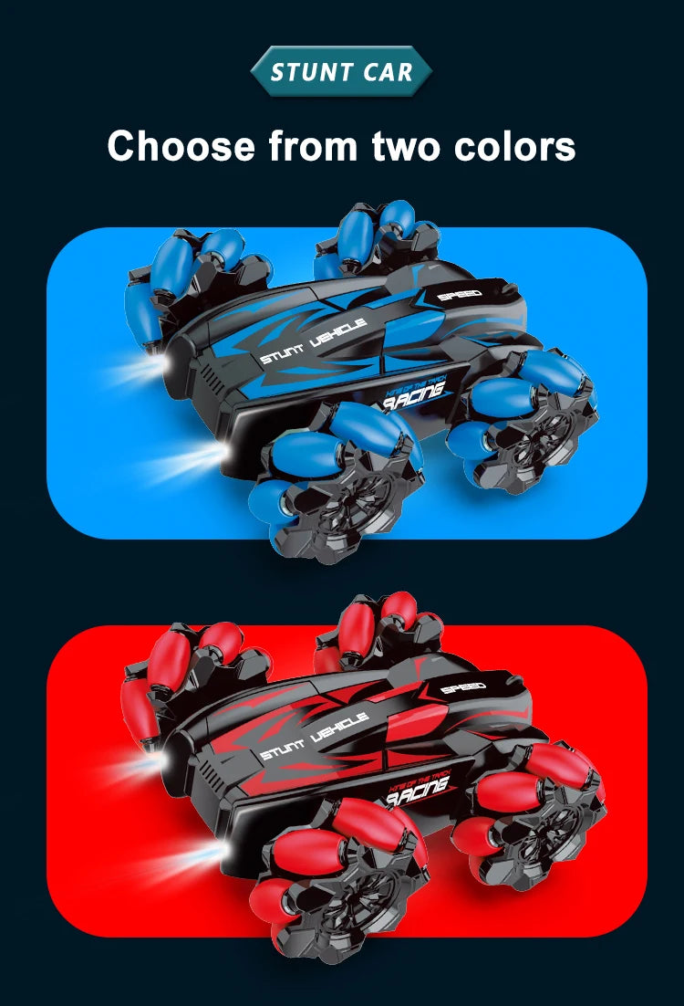WLtoys F1 RC Drift Car con luces LED y música, 2,4 G, guantes, radiocontrol remoto, coches acrobáticos con tracción en las 4 ruedas, juguetes eléctricos para niños