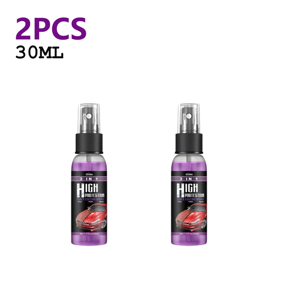 3 In 1 Car Ceramic Nano Coating Liquid Nano Crystal Hydrophobic Layer Polishing Paint Agent Car Polish Nanos Coatings 30/100ML