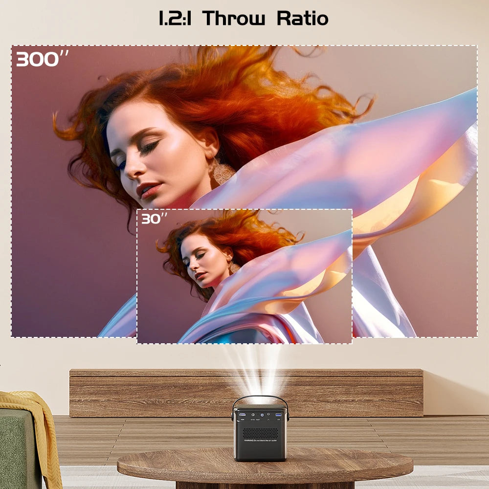 TouYinger G5 Portable 4K Projector 1080p Home Theater Full HD Projetor Android Dlp Beamer 3d U80 Cinema Smartphone with Battery
