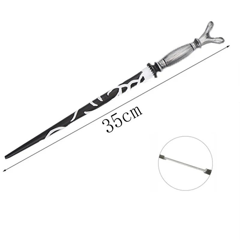 24 Kinds of Metal Core Magic Harried Wands Malfoy Voldmort Hermione Ron Bellatrix McGonagall Magical Potter Wand Box
