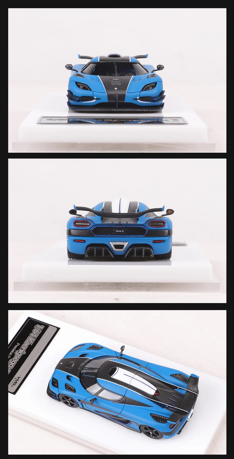 VMB 1:64 One 1 Blue/Silver Resin Model Car Limited Edition