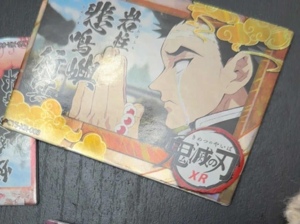 Anime Demon Slayer Kamado Tanjirou Kochou Shinobu Kanroji Mitsuri Iguro Obanai Collection Cards Christmas Birthday Gifts Toys