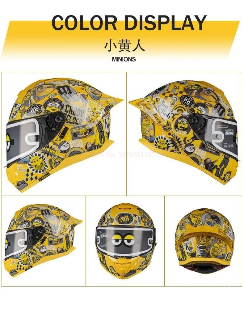 Sanrio Kuromi Cartoon Motorcycle Helmet Fashion Hello Kitty Scooter Helmet Cute High Quality Cute Helmet Four Seasons Gift