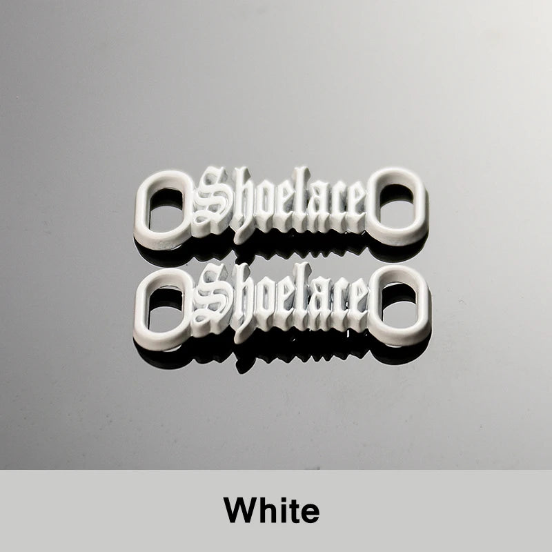 1 par de cordones con letras AF1, adornos con hebillas, kits para zapatillas, hebillas de metal para cordones, elegantes kits deportivos de metal, accesorios para cordones