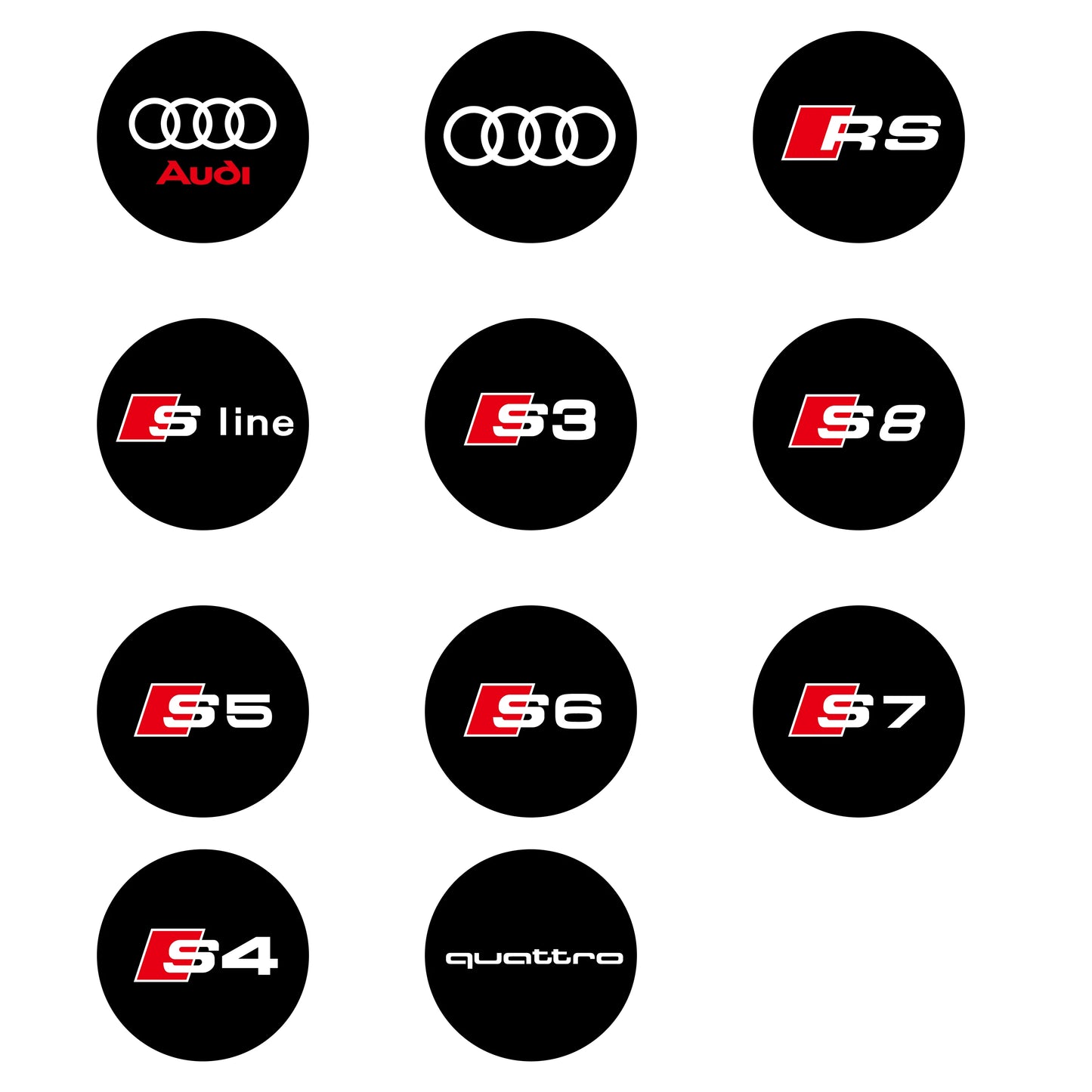 2PCS 3D LED Car Door Welcome Lights Decoration for AUDI SLINE RS S3 S4 S5 S6 QUATTRO A3 Q5 Auto Laser Projector Lamps Accessorie