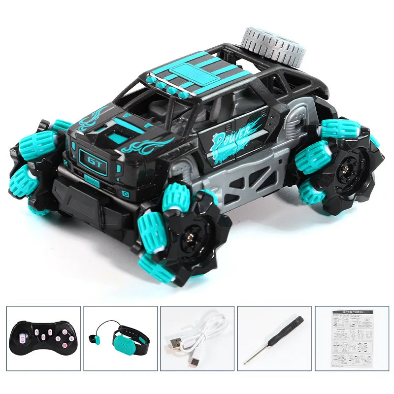 RC Car Mini Stunt Drift Car Gesture Sensing with Led Lights 2.4G Radio Remote Control Electric Toy Power Wheels Off Road Racing