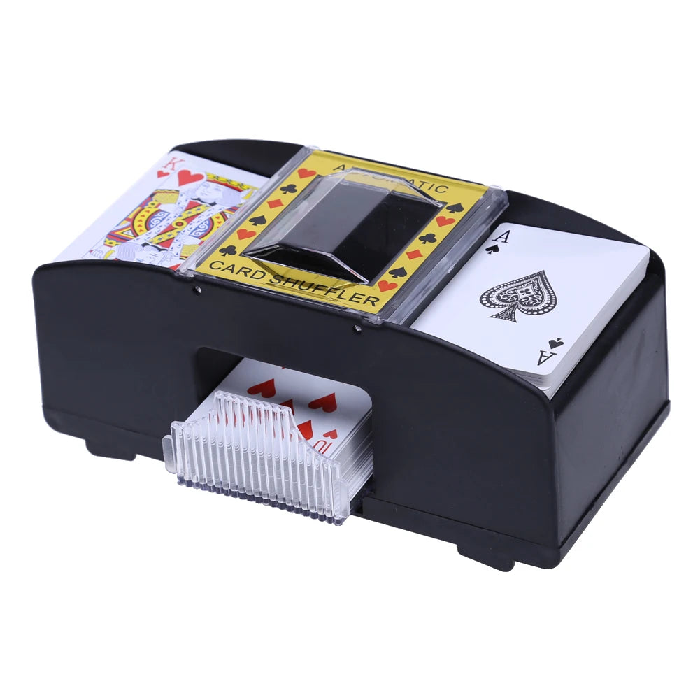 Automatic Playing Cards Shuffler Poker Casino 1/2 Deck Card Shuffling Machine USB Battery-Operated Electric Poker Card Shuffler