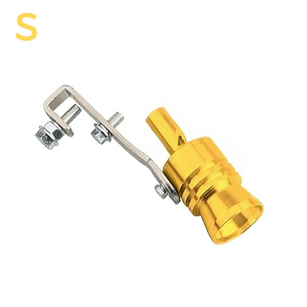 1 pieza de silbato de turbina modificado para automóvil, silbato de tubo de escape, silbato de imitación para motocicleta, silbato amplificador de sonido de escape de turbina