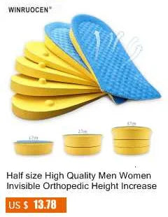 3-9cm Height Increase Insoles for Men Women Elevator Shoes Cushion Unisex Sneakers Heel Lifting Insert Heighten Insoles