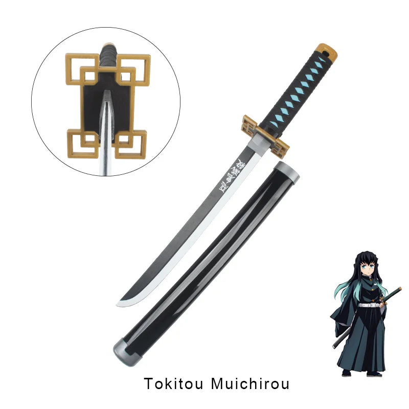 Anime Demon Slayer Katana Kimetsu No Yaiba Sword 60cm Toy Sword Sanemi Kyoujurou Kokushibou Reissue Katana