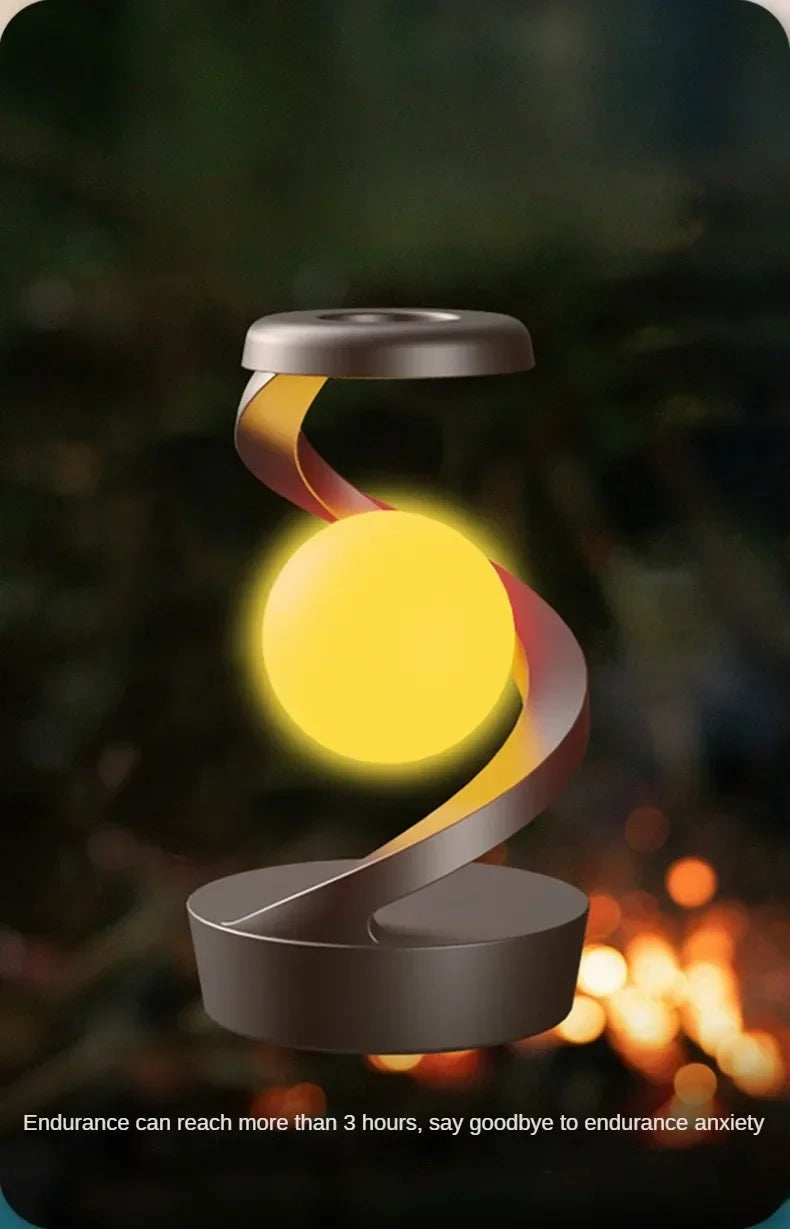 Lámpara de noche con carga inalámbrica para teléfono, luz colgante giratoria para dormitorio, luz ambiental de color, lámpara de noche sencilla, regalo de vacaciones