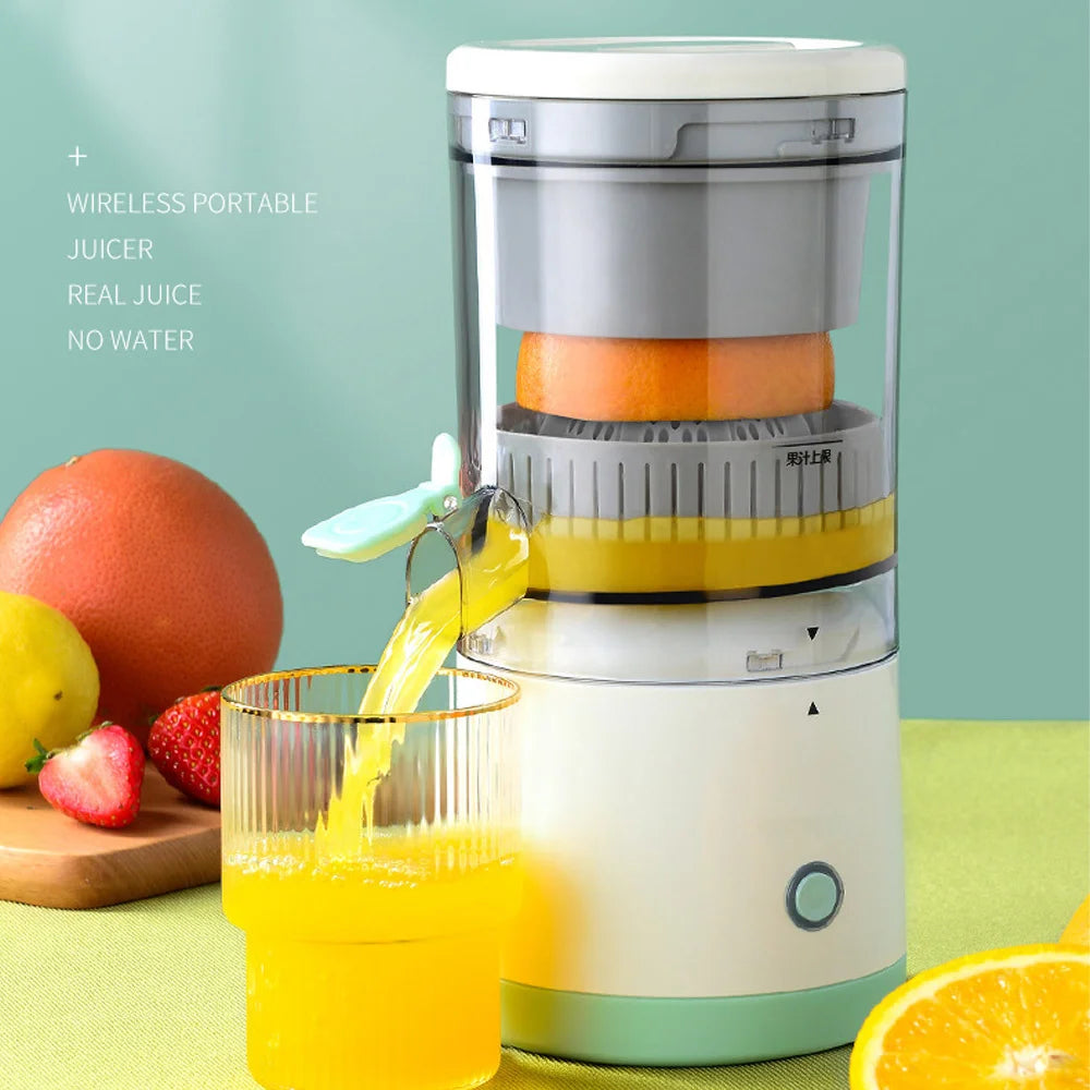 Exprimidor eléctrico portátil inalámbrico de 45 W, máquina de jugo multifuncional recargable por USB, mini exprimidor doméstico