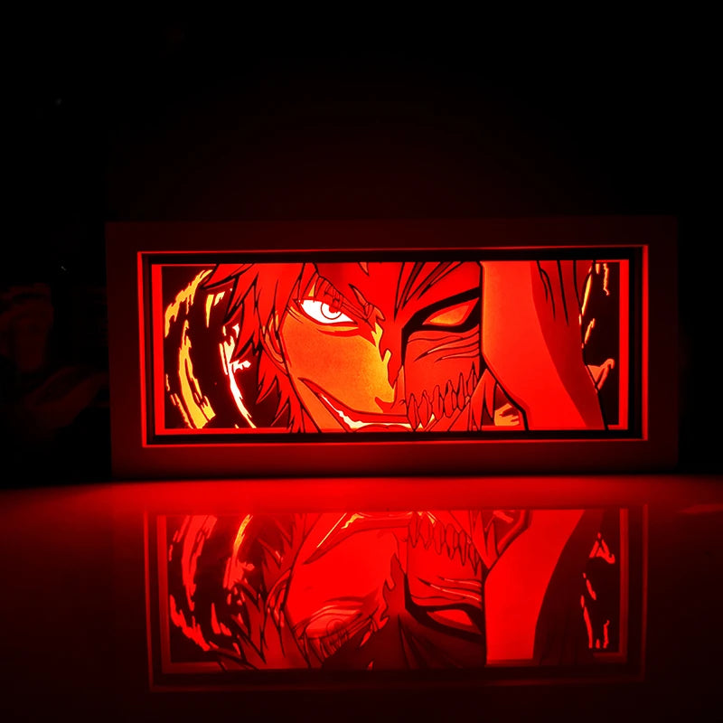 Anime One Piece Paper Cut Shadow Box Light Remote control model multiple colors Gamer Bedroom Decoration party present