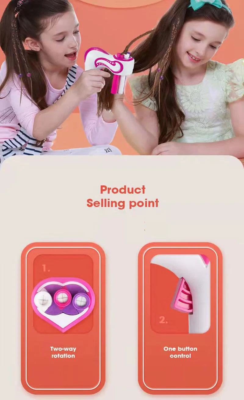 Automatic Hair BraiderElectric DIY Hair Weave Machine Twist Knitting Roll Twisted Braiding Hair Styling Tools Girl Gift