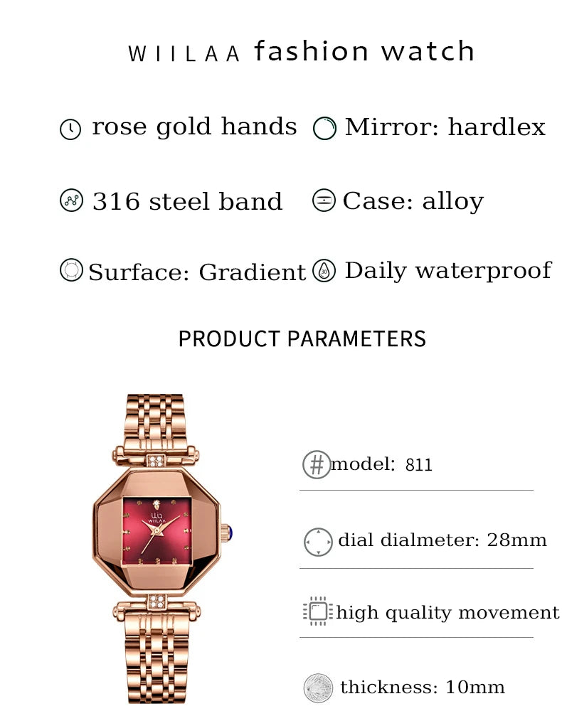 relogio feminino 2024 Luxury Brand Diamond Women Watch Rose Gold Quartz Ladies Wrist Watches Stainless steel Clock Female Watch
