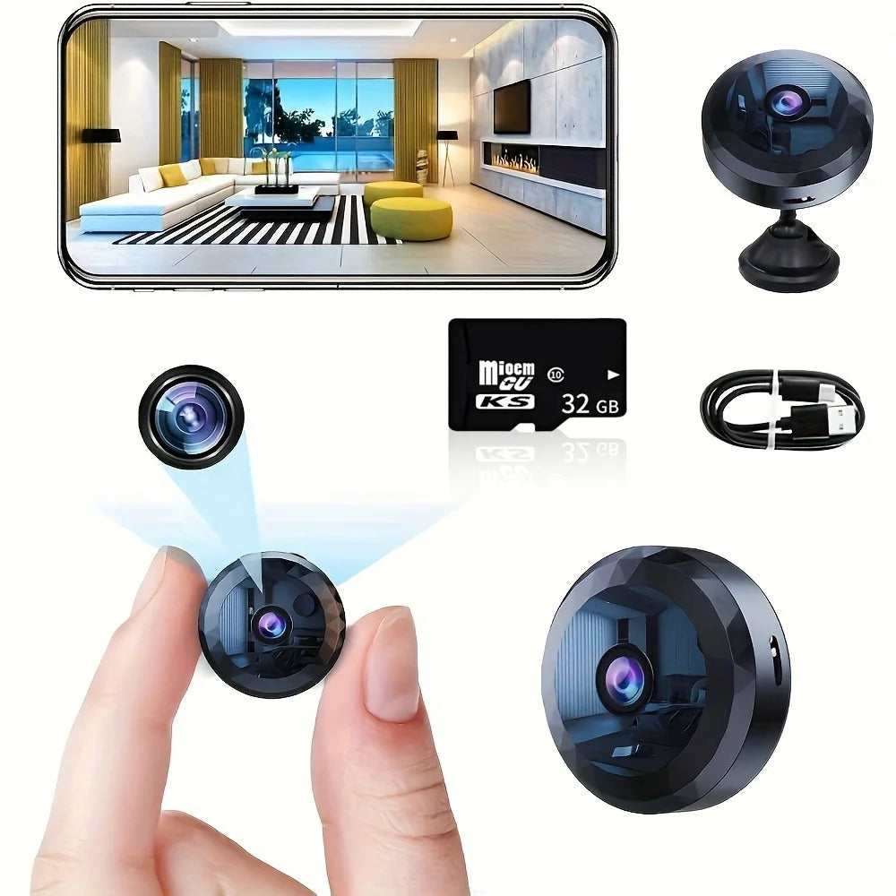 Cámara de seguridad inalámbrica Xiaomi Mini WiFi 1080P HD, protección de seguridad, videovigilancia por voz, versión nocturna