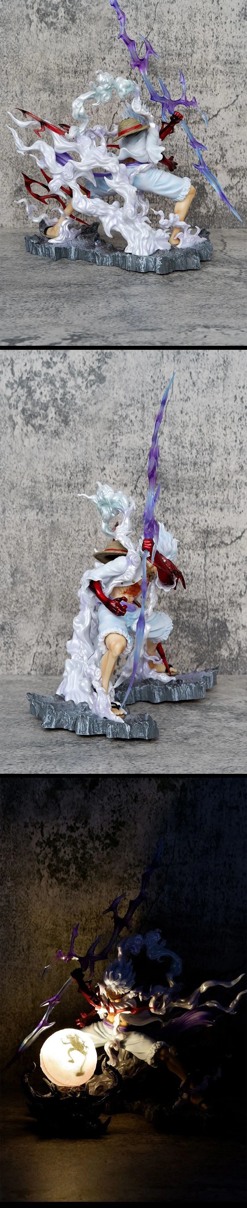 26cm One Piece Nika Luffy Anime Figures Gear Fifth 5 Action Figurine Pvc Statue Model Doll Collection Decoration Desk Toys