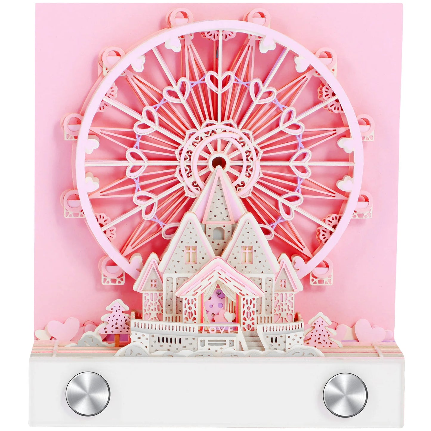 3D Memo Pad Paper Carving Notes 2024 Calendar Memo Pad with LED Light Tear-Away Paper Memo Pad Note Cards Birthday Gift Kids