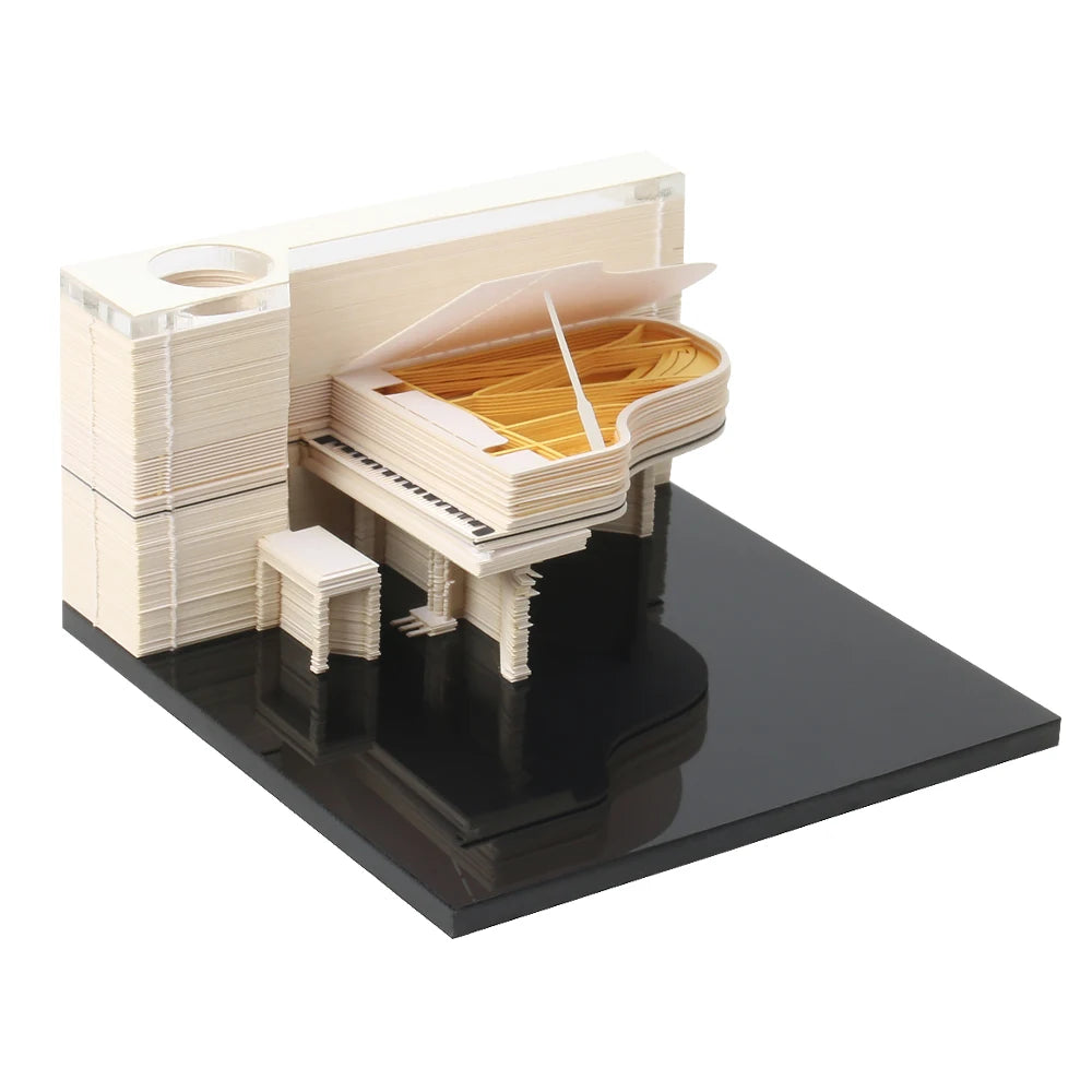3d calendar 2025 memo pad 3d sticky pads crafting new Year's gift paper art 3d sculpture desk accessories small gifts for guests