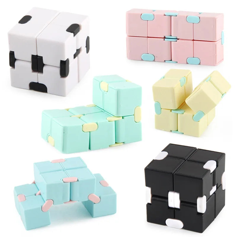 Starry Sky Infinity Cube Square Puzzle Toys Relieve Stress Hand Game Four Corner Maze Toys Children Adult Decompression fidget