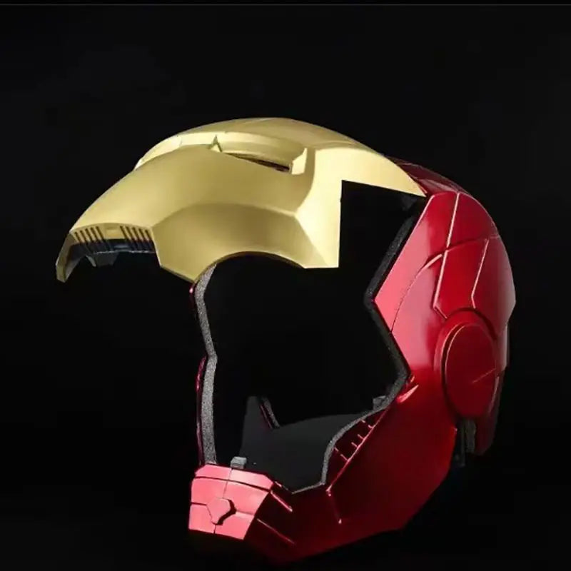 2024 New 1:1 Marvel Iron Man Mk5 Electric Helmet Multi-piece Opening And Closing Helmet Voice Control Eyes Model Adult Toy Gifts