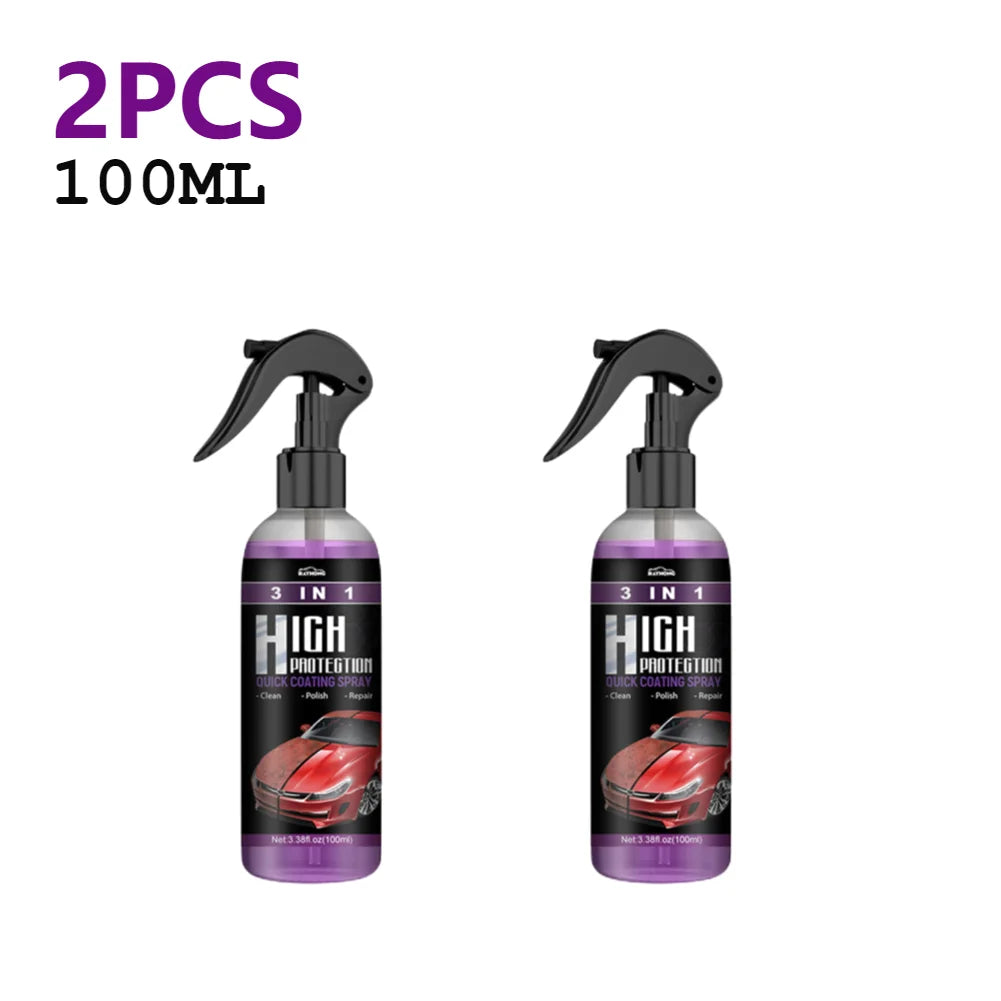 3 In 1 Car Ceramic Nano Coating Liquid Nano Crystal Hydrophobic Layer Polishing Paint Agent Car Polish Nanos Coatings 30/100ML