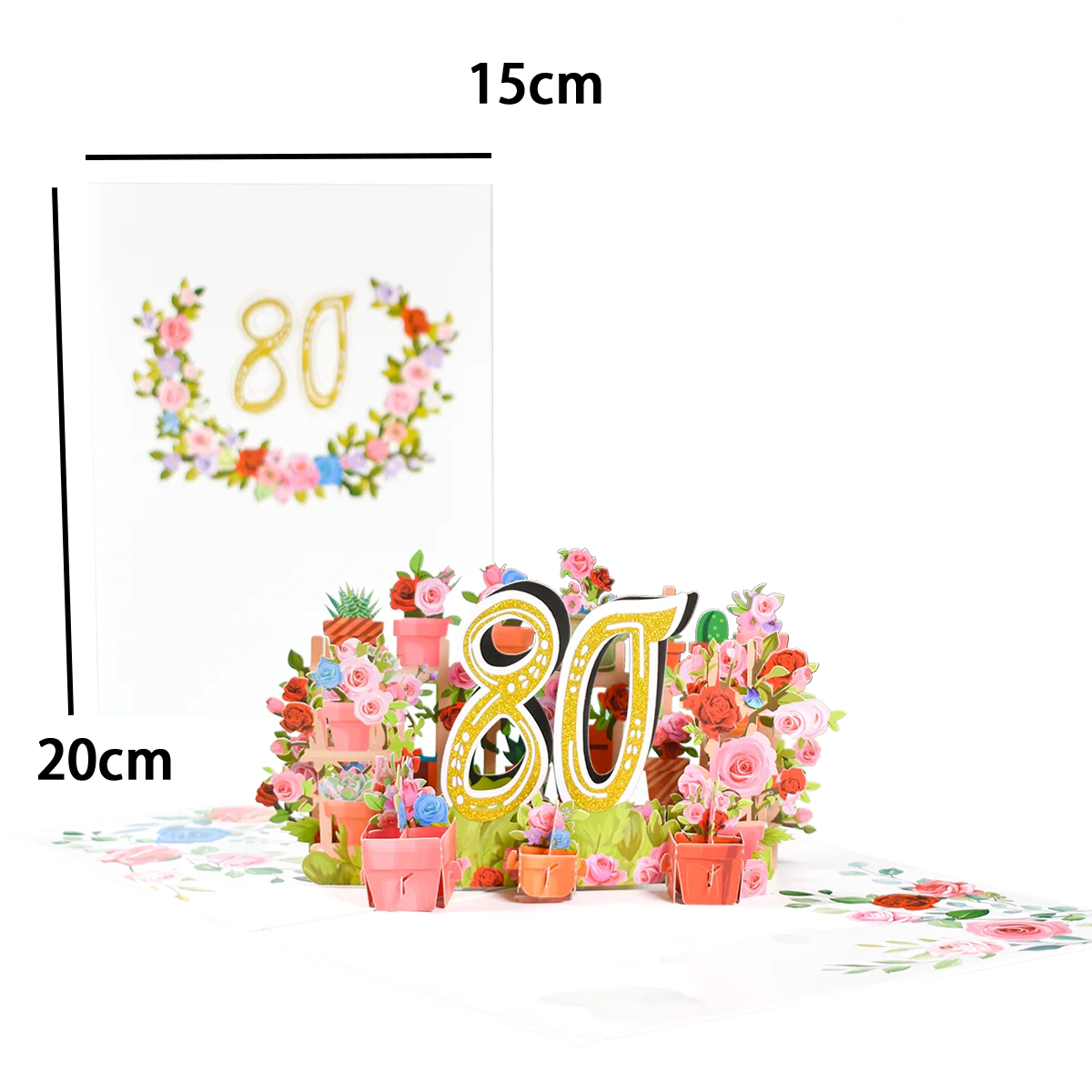 Carte d'anniversaire pop-up 1er 10 28 21 30 Numéro Figure Cartes de vœux 3D pour mariage d'anniversaire