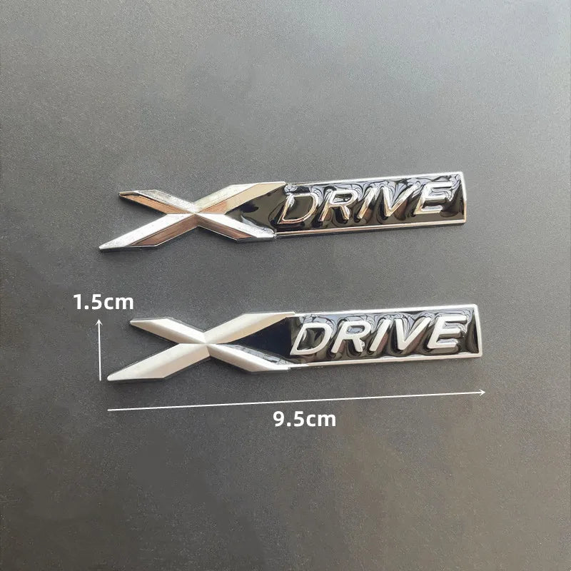 3D Metal X Drive Logo Xdrive Emblem Nameplate Car Trunk Badge For BMW 328i 525 535d 530d G20 F10 Xdrive Sticker Accessories