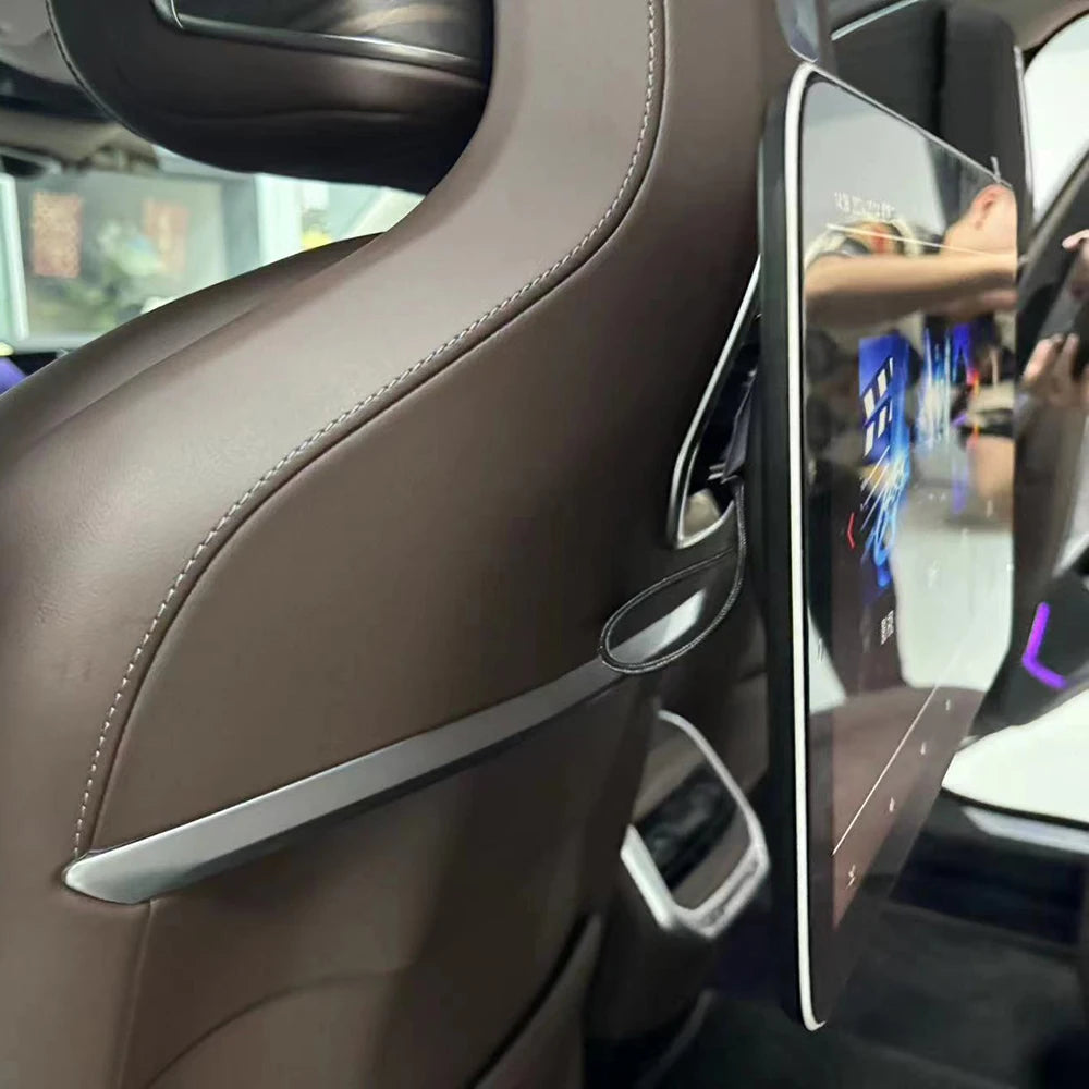Moniteur d'appui-tête de voiture Android 12.0 de 11,6 pouces pour BMW X7 G07 2019-2025 Support de siège arrière WiFi 4K Écran tactile Vidéo Support caché