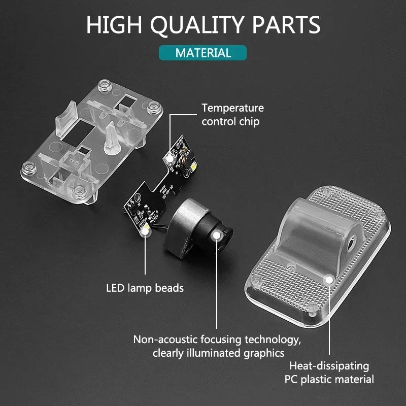 2Pcs Car Door Welcome LED Light Laser Projector Lamps Decor Accessories For Nissan X-trail T30 T31 2004 2005 2006 2007 2008-2014