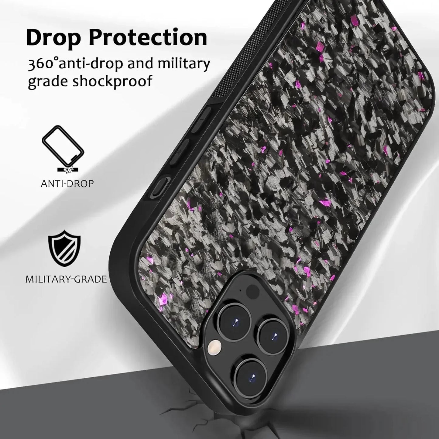 Cool Luxury Gloss Authentic Carbon Fiber Armor Phone Case for IPhone 16 15 14 13 12 11 Pro Xs Max Mini Plus Celulares Hard Funda