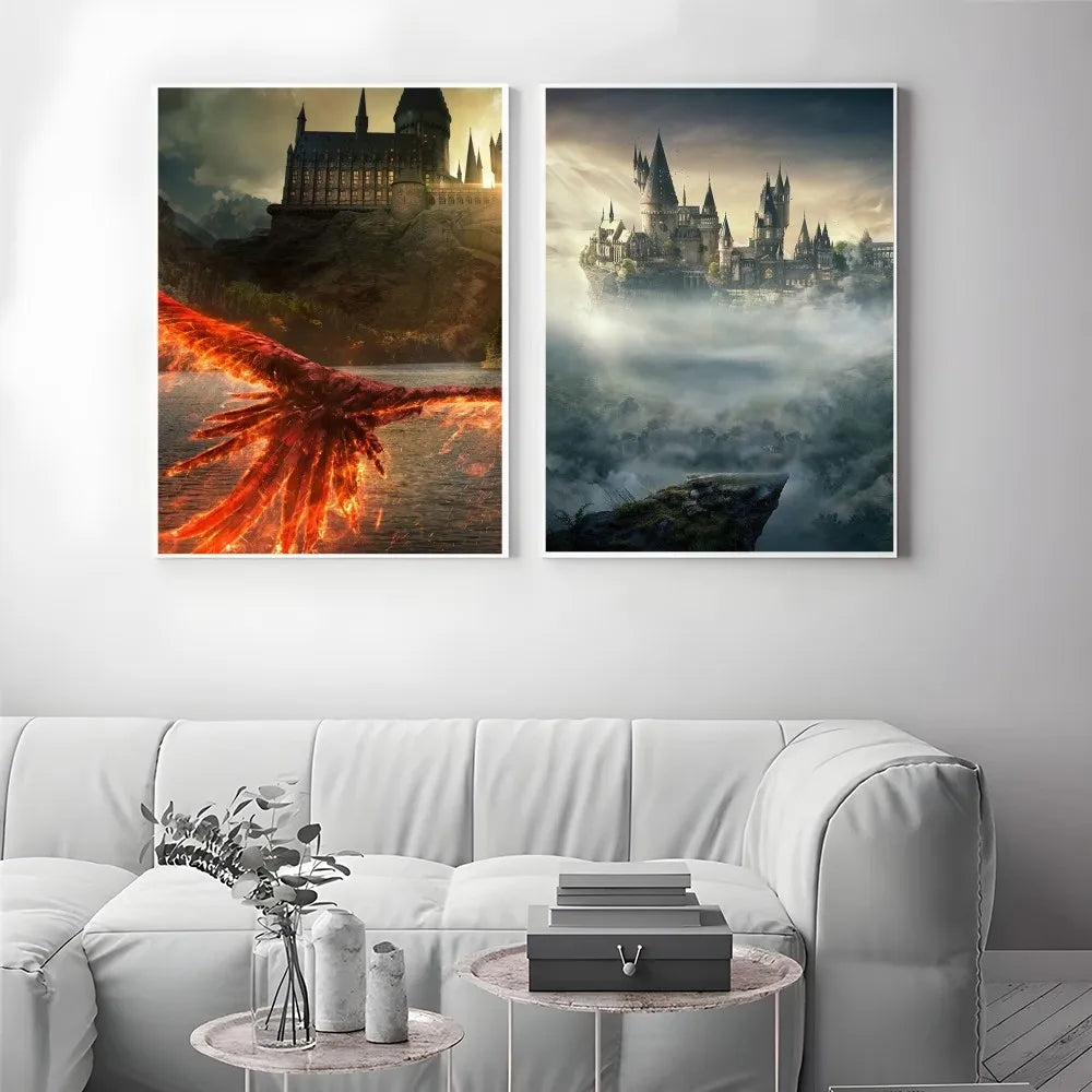 1 póster de Harry Potter autoadhesivo de papel impermeable para decoración de pared de cafetería, bar y habitación