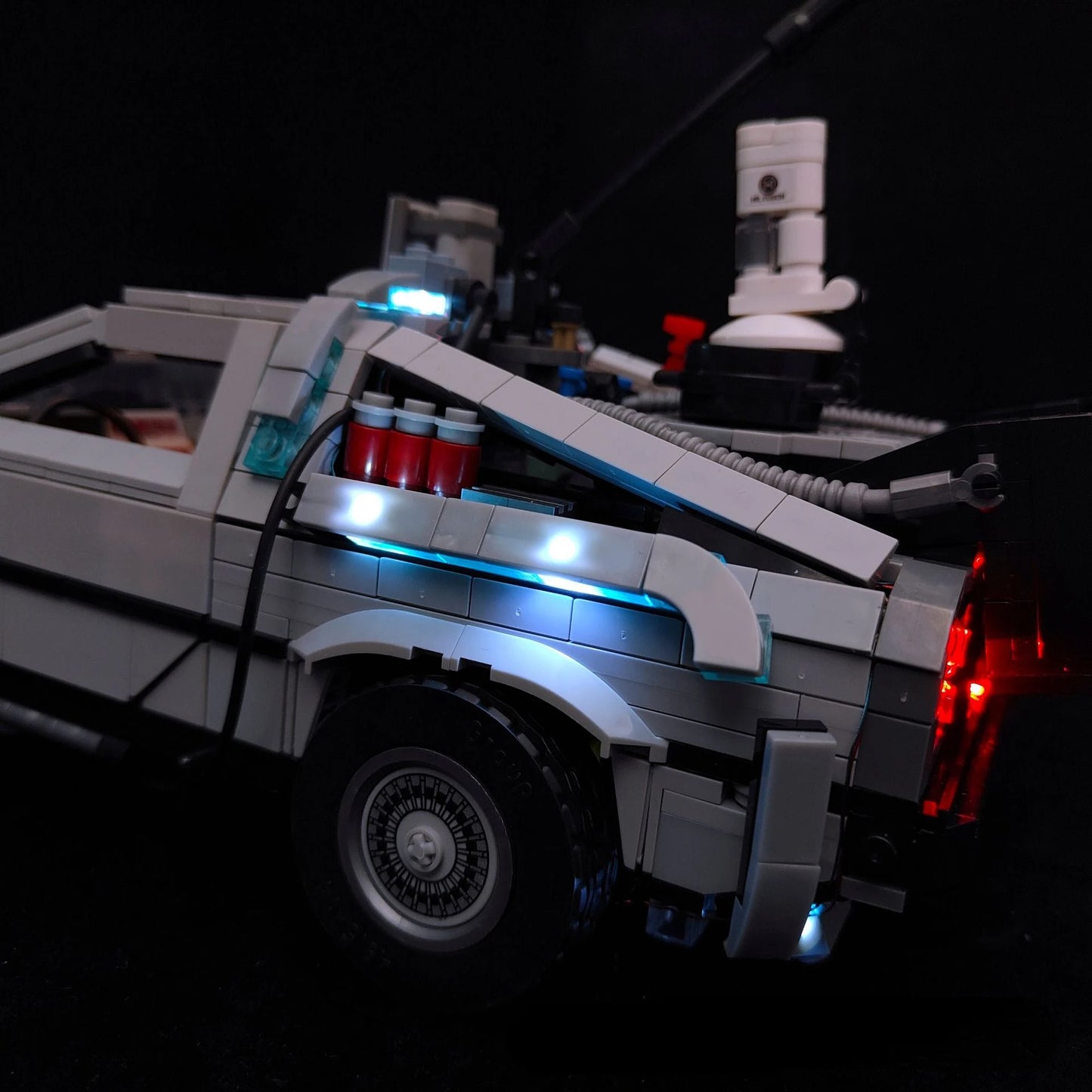 Not Included Building Blocks LED Light Kit For Back to the Future Time Machine 10300 DIY Toys Gift Only Lighting Set