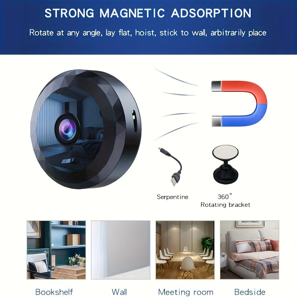 Cámara de seguridad inalámbrica Xiaomi Mini WiFi 1080P HD, protección de seguridad, videovigilancia por voz, versión nocturna